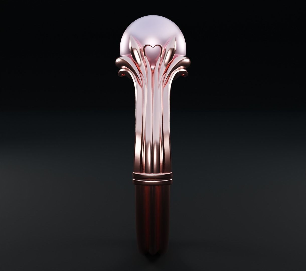 Pearl ring set 3D model collectible models 3D model_12