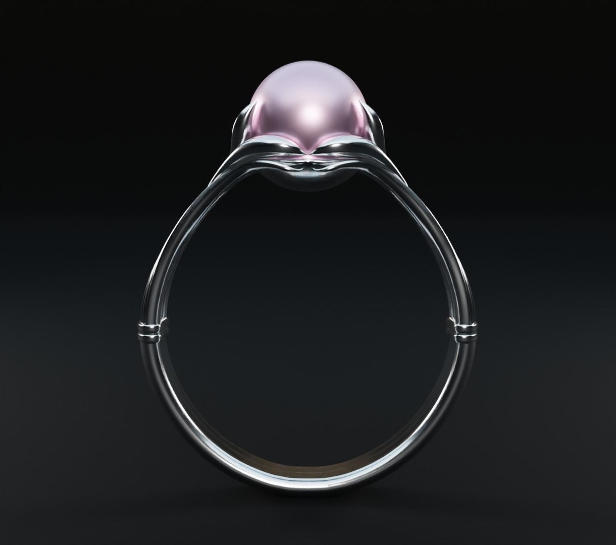 Pearl ring set 3D model collectible models 3D model_20