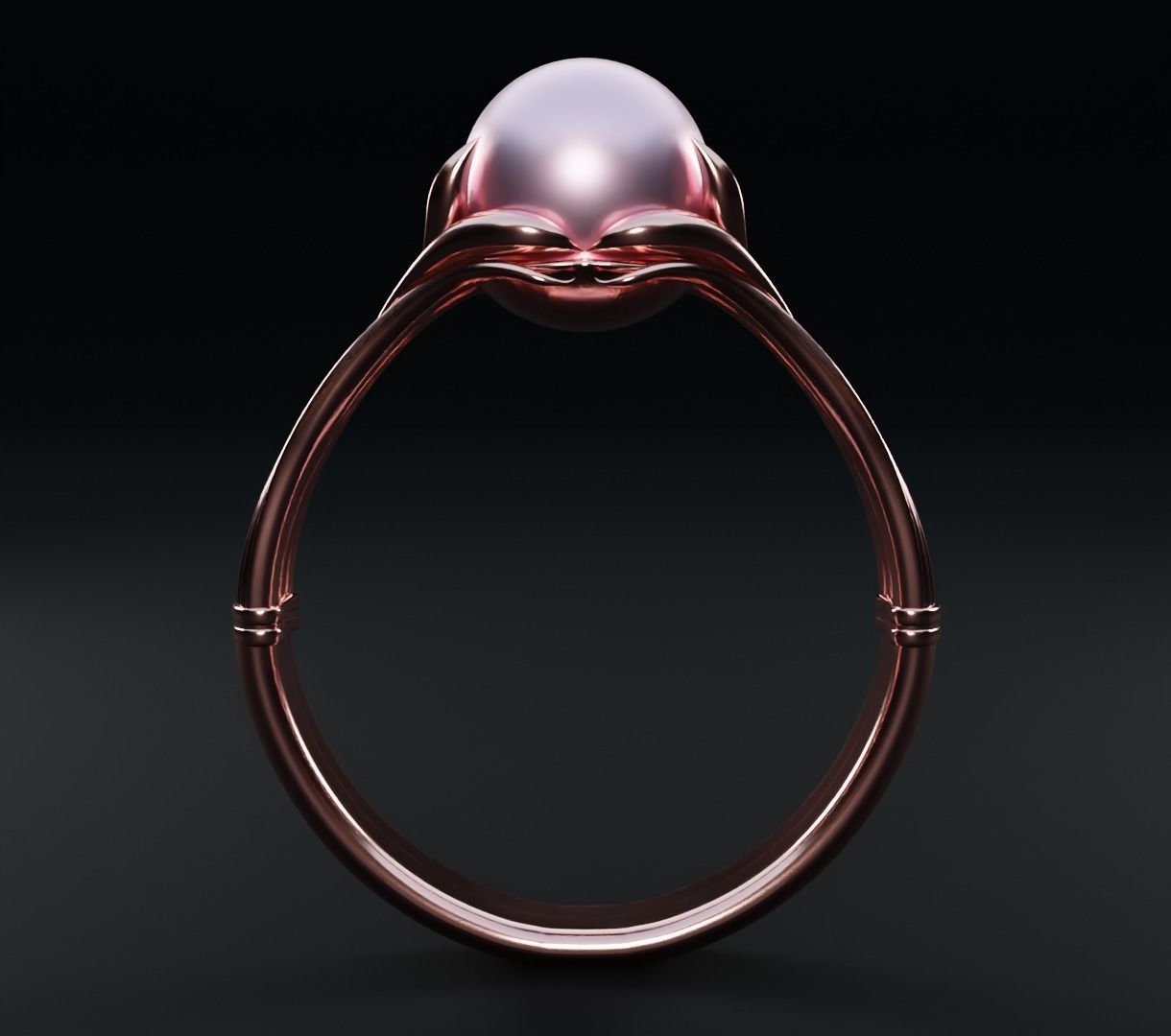 Pearl ring set 3D model collectible models 3D model_14