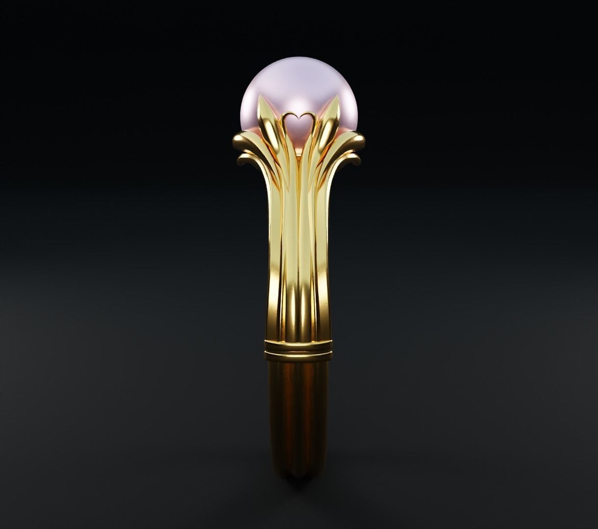 Pearl ring set 3D model collectible models 3D model_4