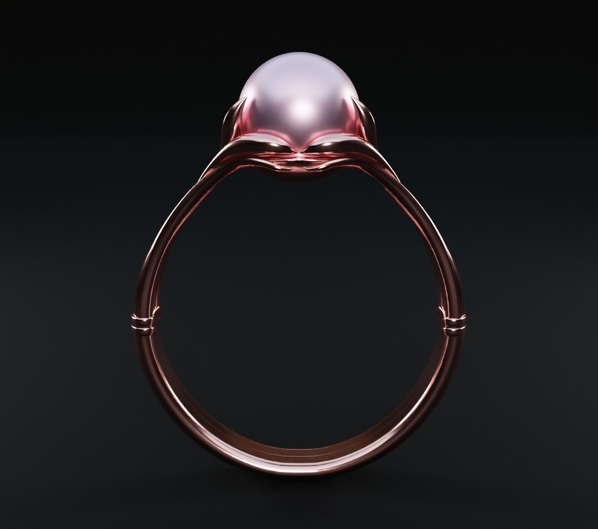 Pearl ring set 3D model collectible models 3D model_10