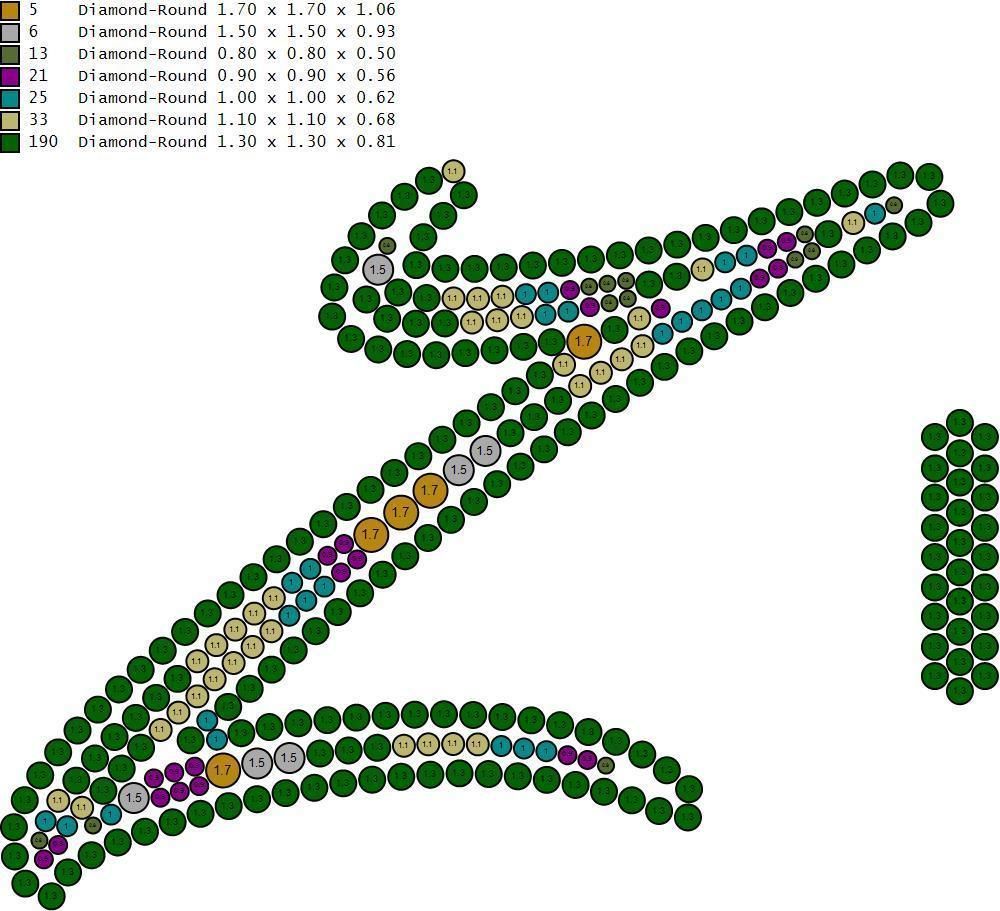 Custom Initial Z Letter Diamond Pendant A to Z Alphabet Necklace 3D print model_14