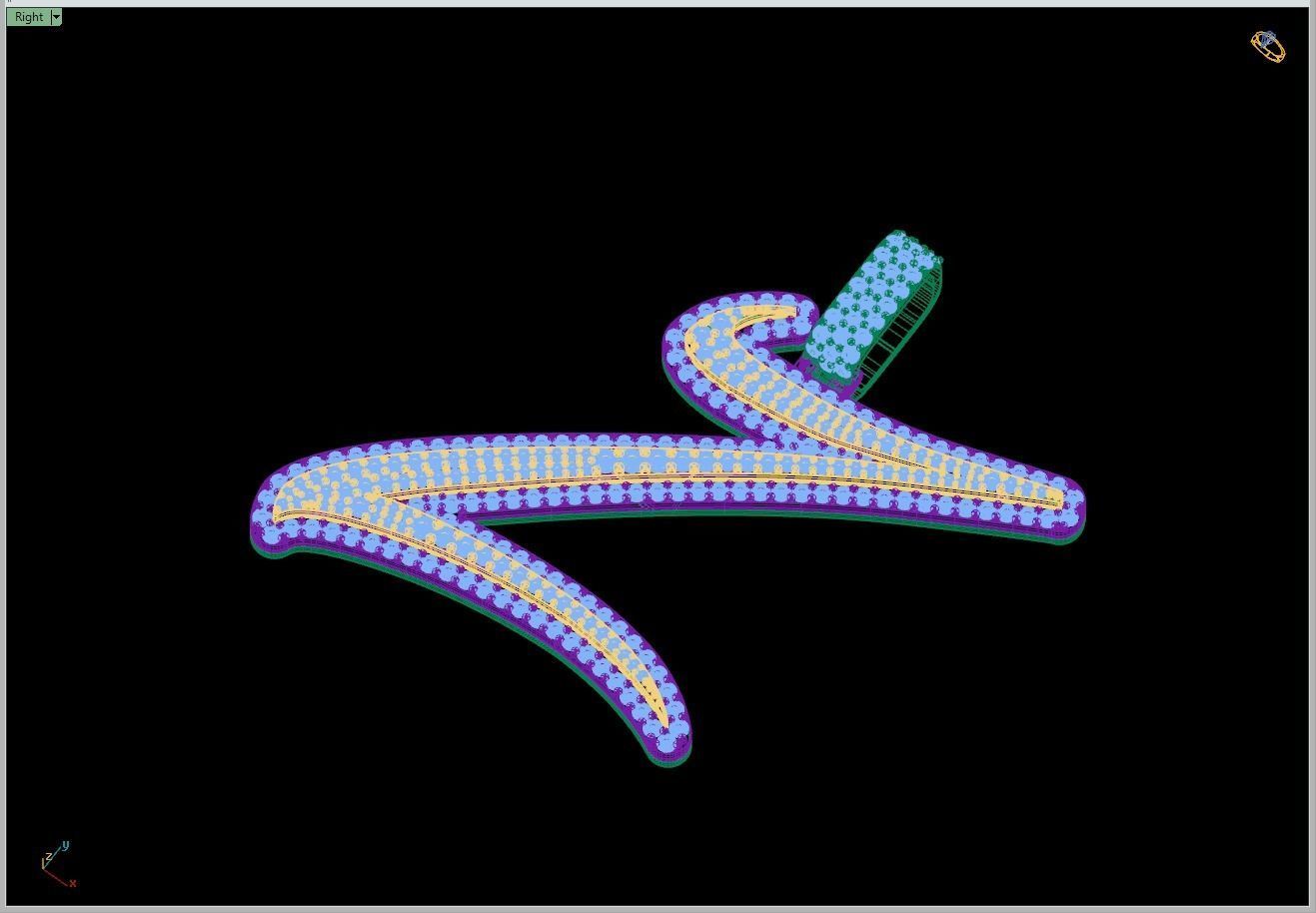 Custom Initial Z Letter Diamond Pendant A to Z Alphabet Necklace 3D print model_11