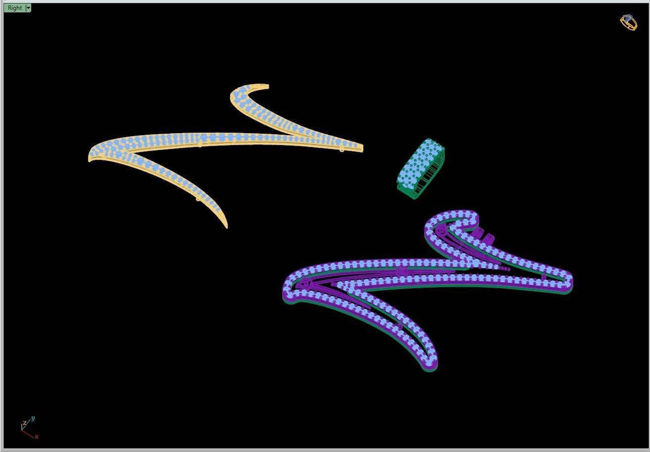 Custom Initial Z Letter Diamond Pendant A to Z Alphabet Necklace 3D print model_12