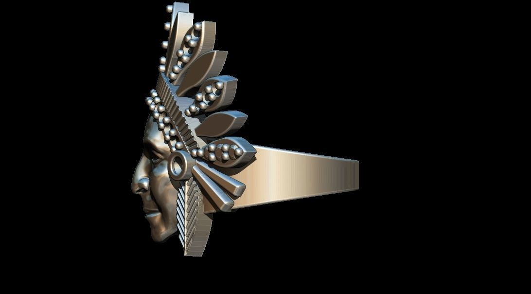 Indian Ring 3D print model_5