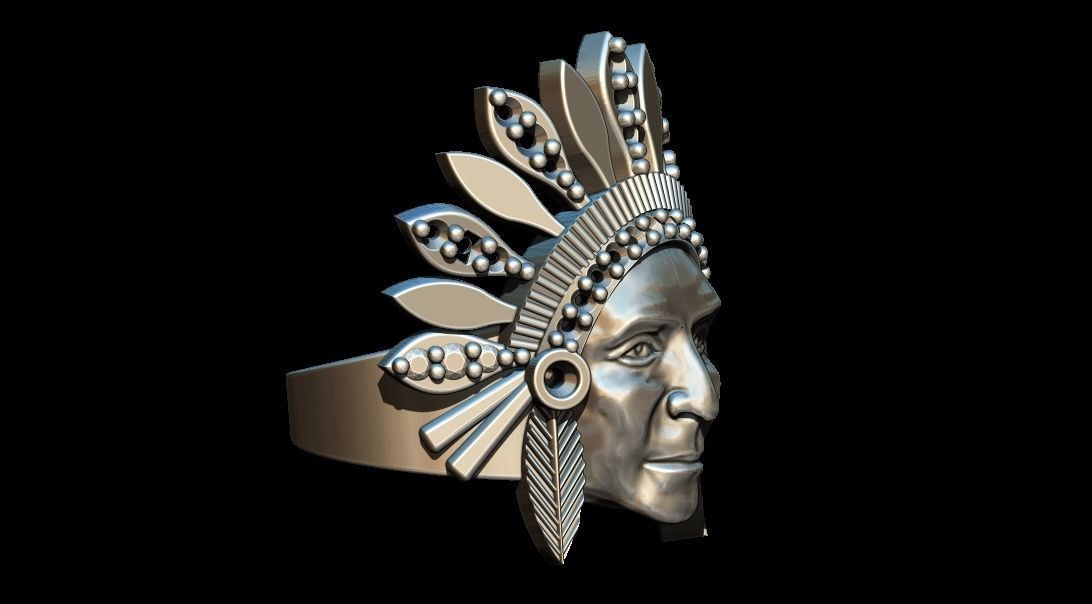 Indian Ring 3D print model_2