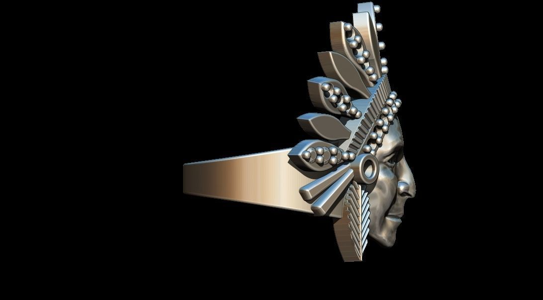 Indian Ring 3D print model_6