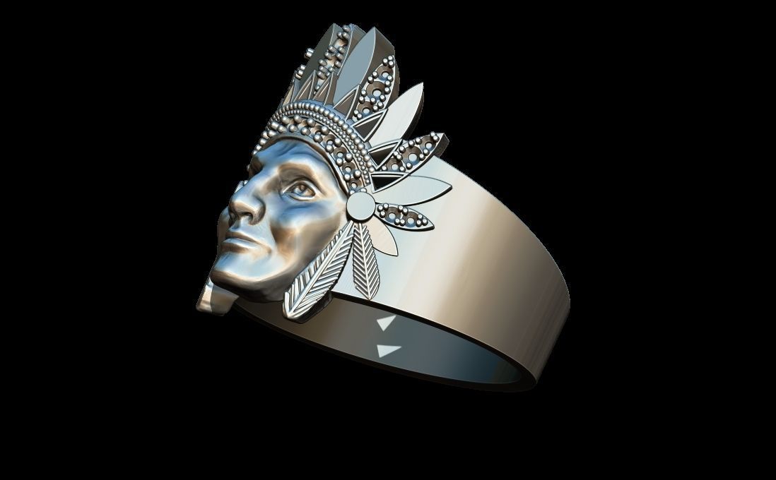 Indian Ring 3D print model_3