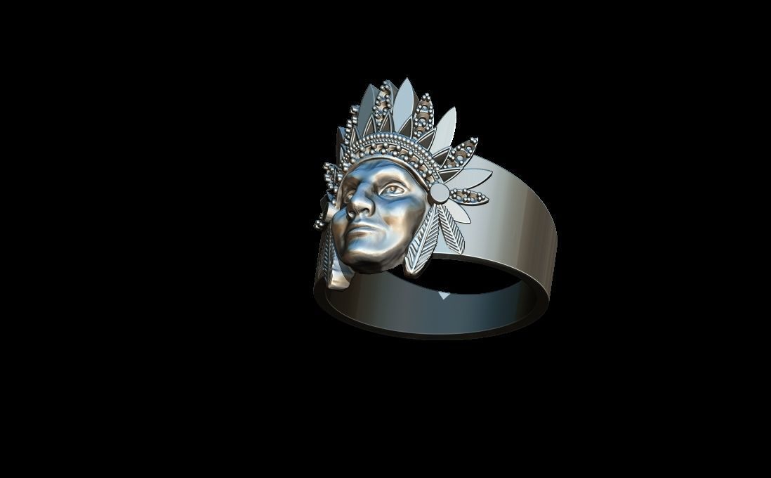 Indian Ring 3D print model_5