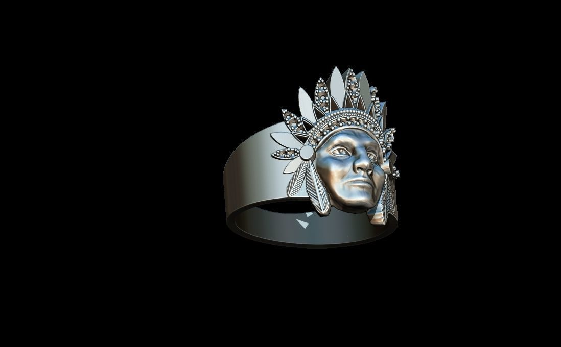 Indian Ring 3D print model_6