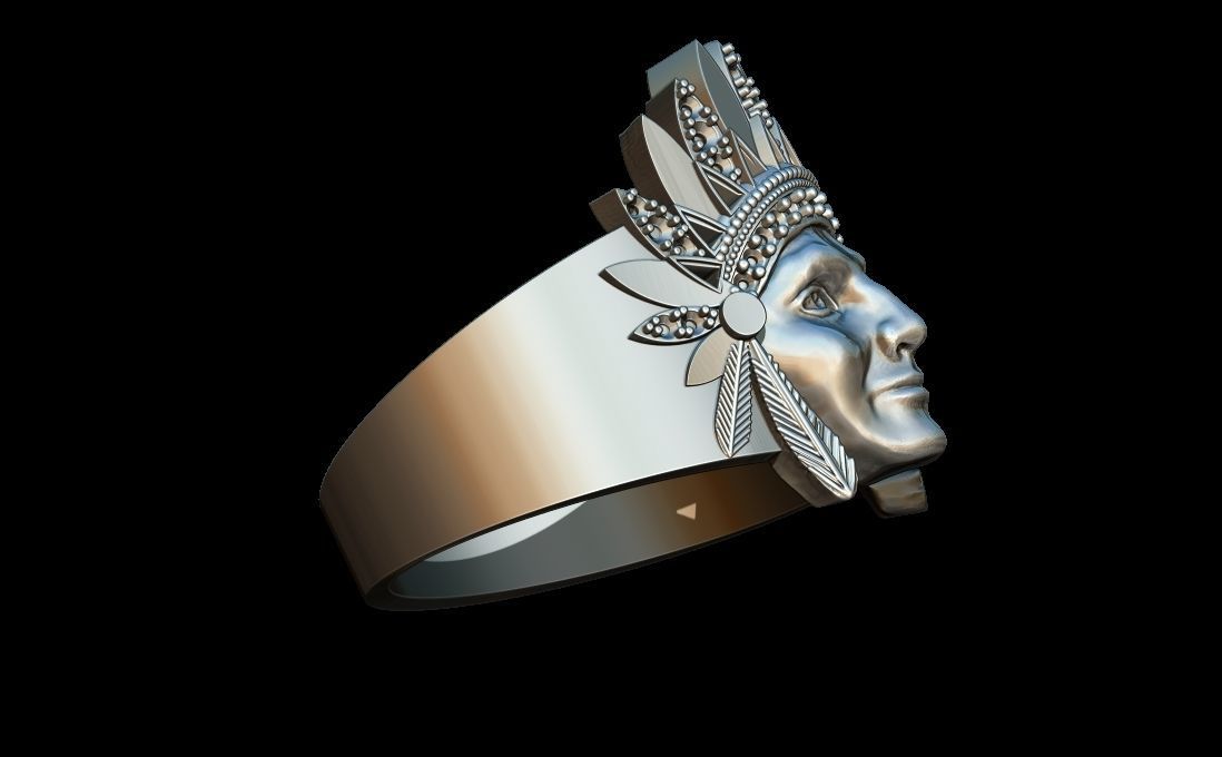Indian Ring 3D print model_2