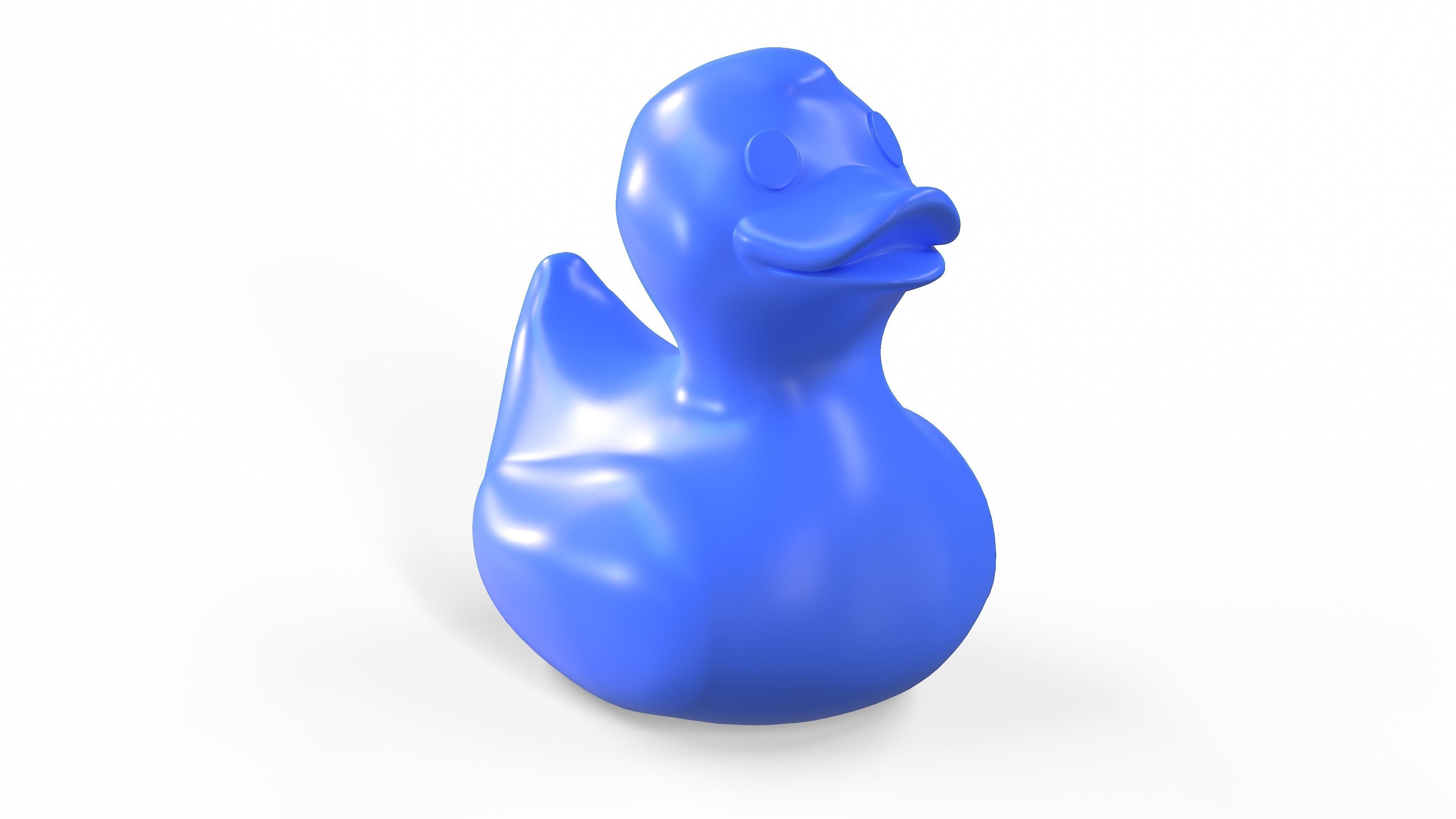 Rubber duck Low-poly 3D model_8