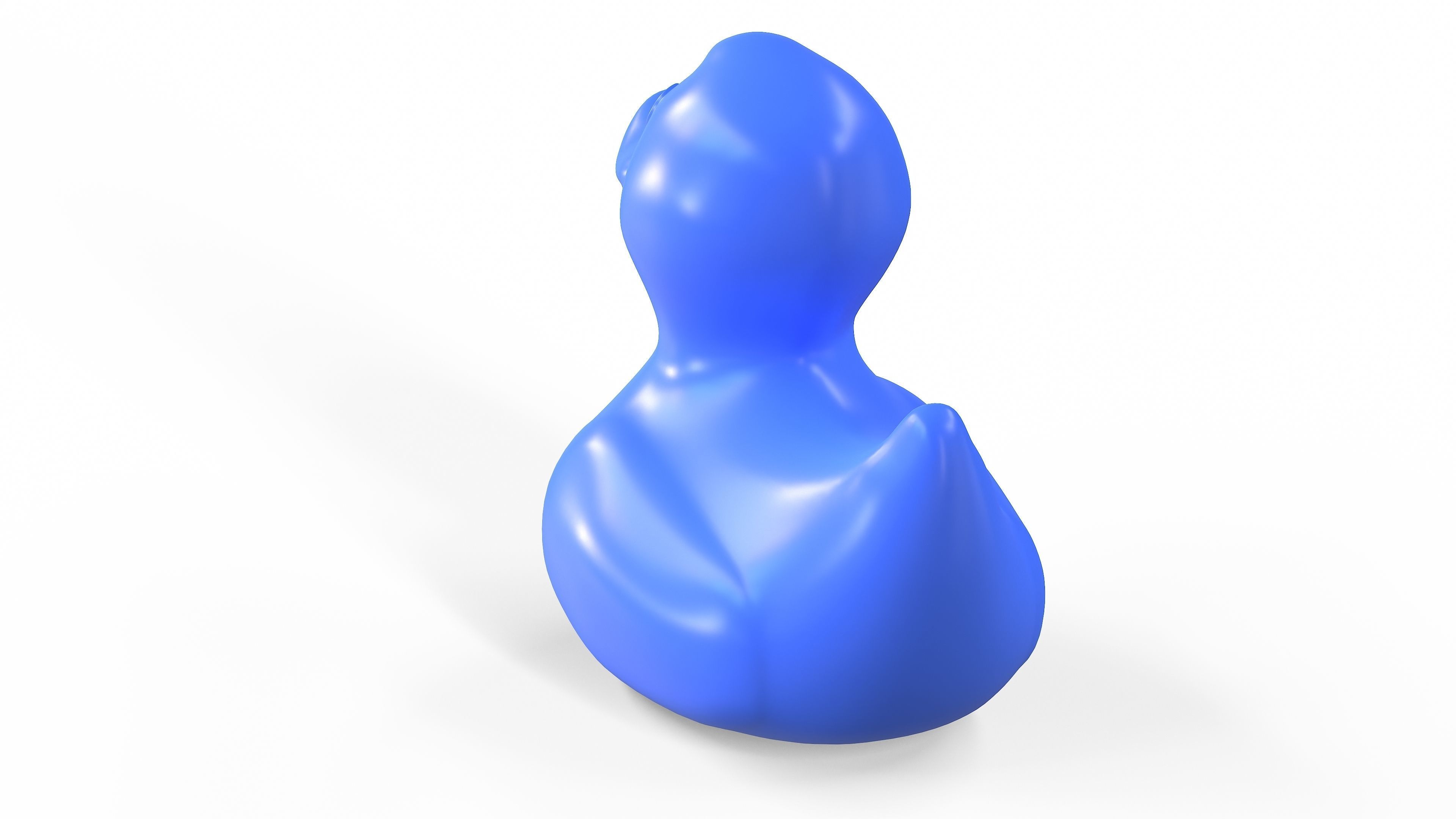 Rubber duck Low-poly 3D model_11