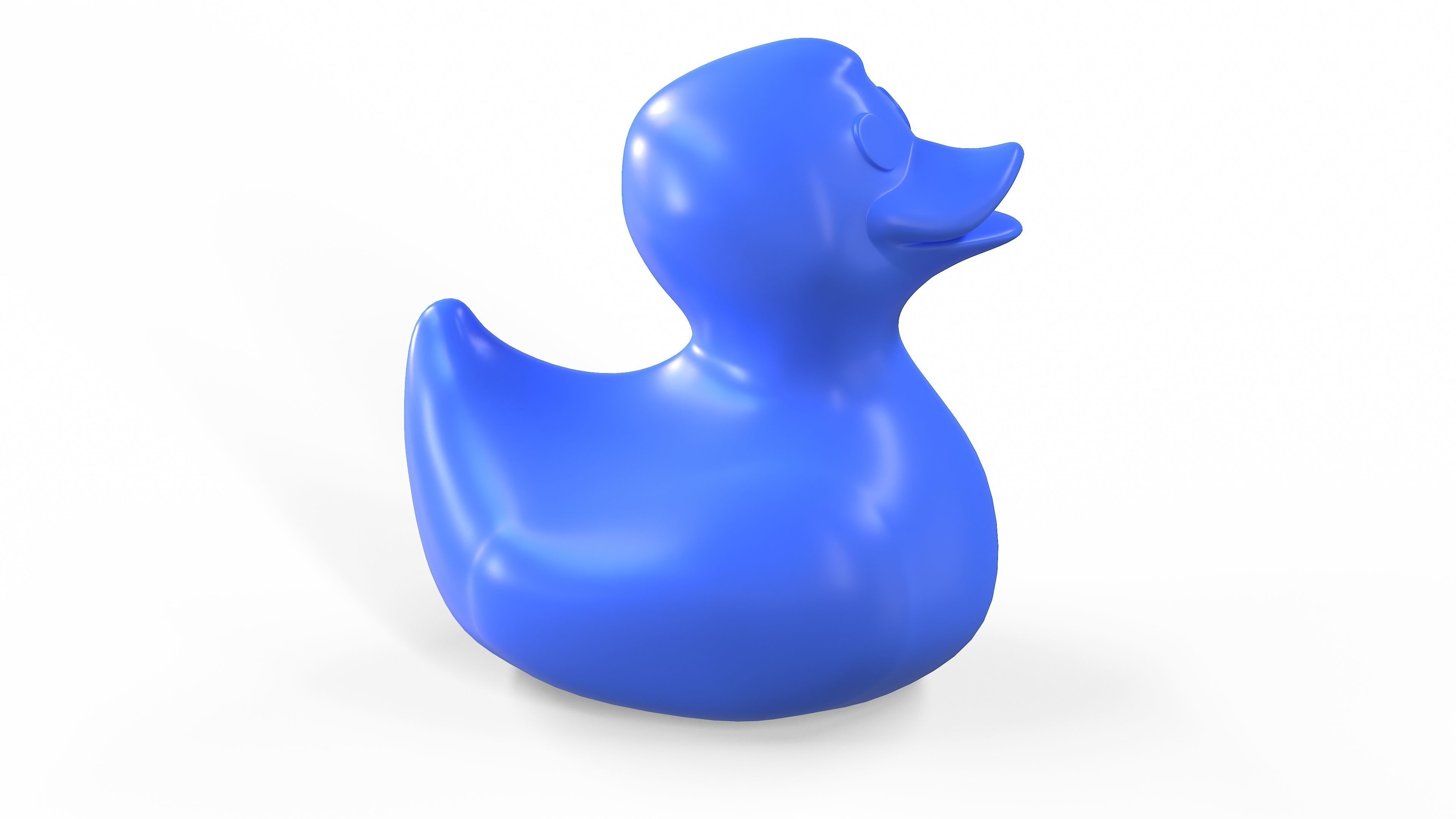 Rubber duck Low-poly 3D model_12
