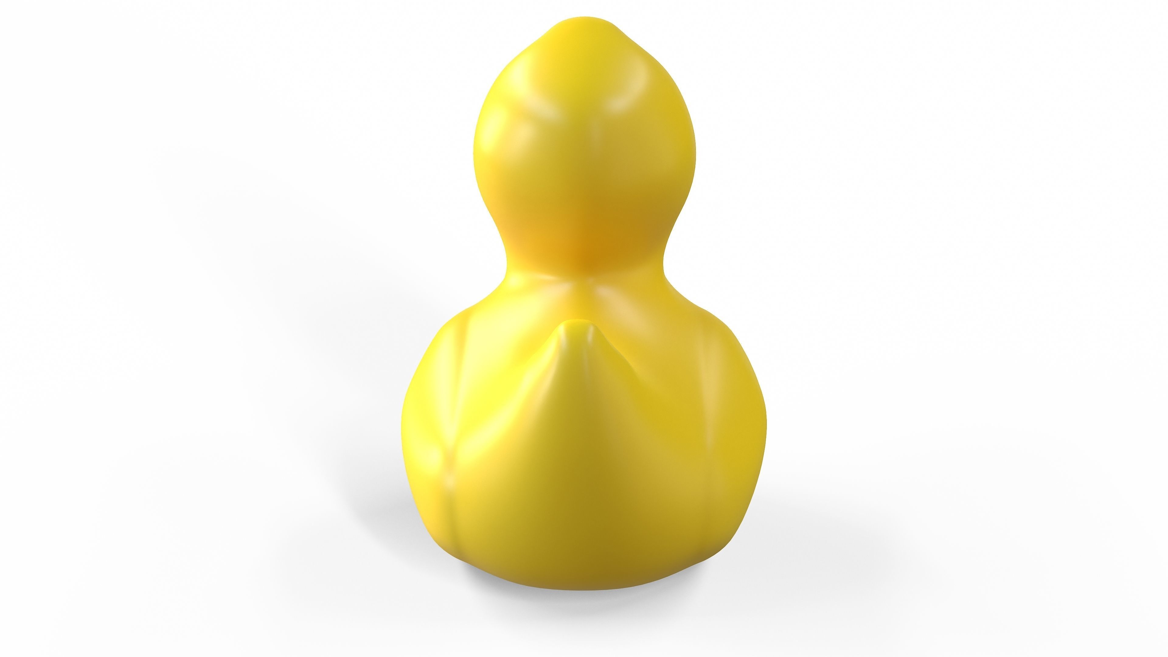 Rubber duck Low-poly 3D model_5