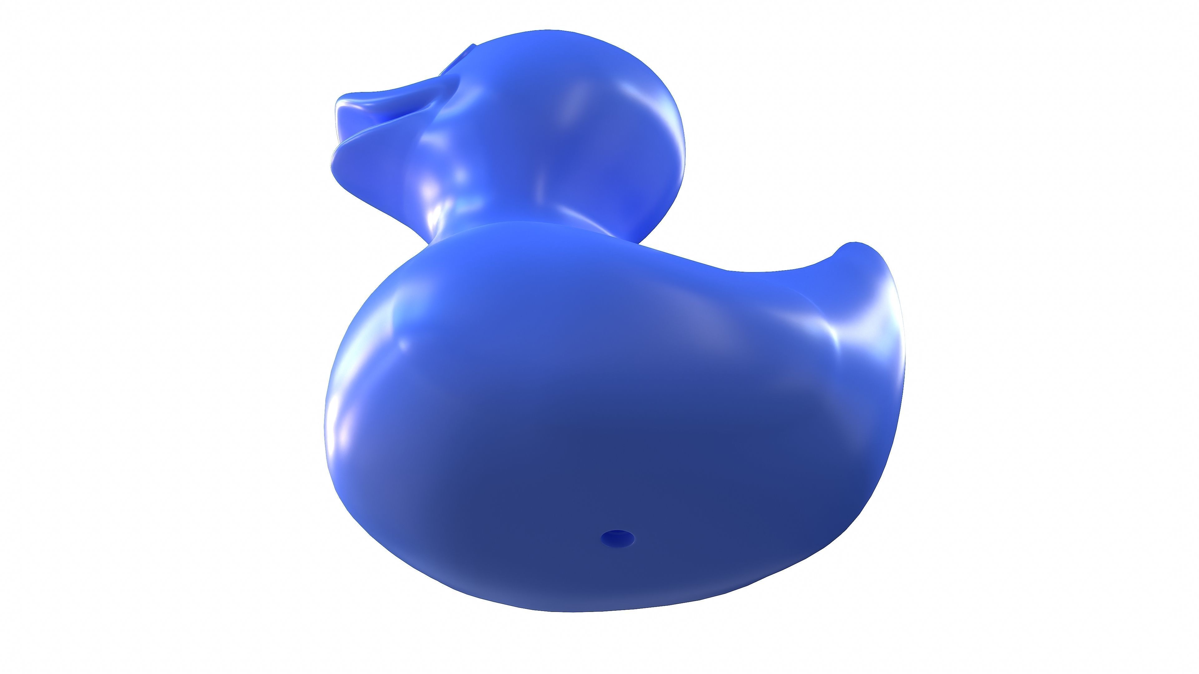 Rubber duck Low-poly 3D model_9