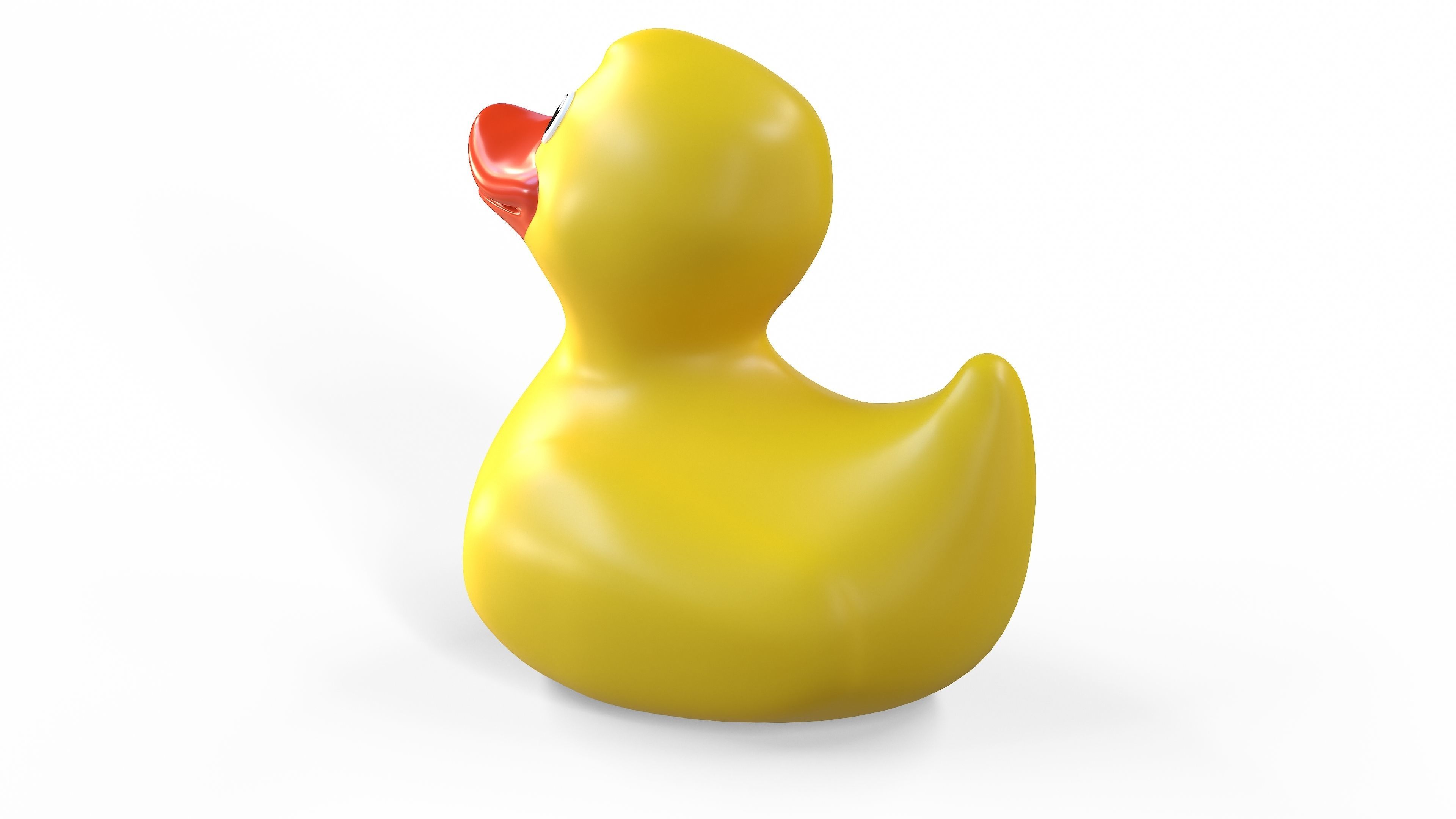 Rubber duck Low-poly 3D model_6