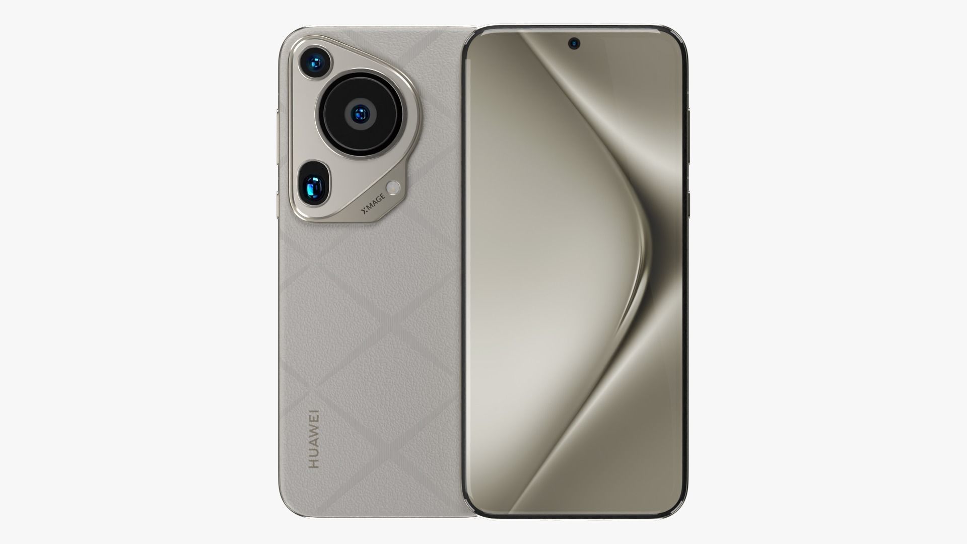 Huawei Pura 70 Ultra White Low-poly 3D model_1