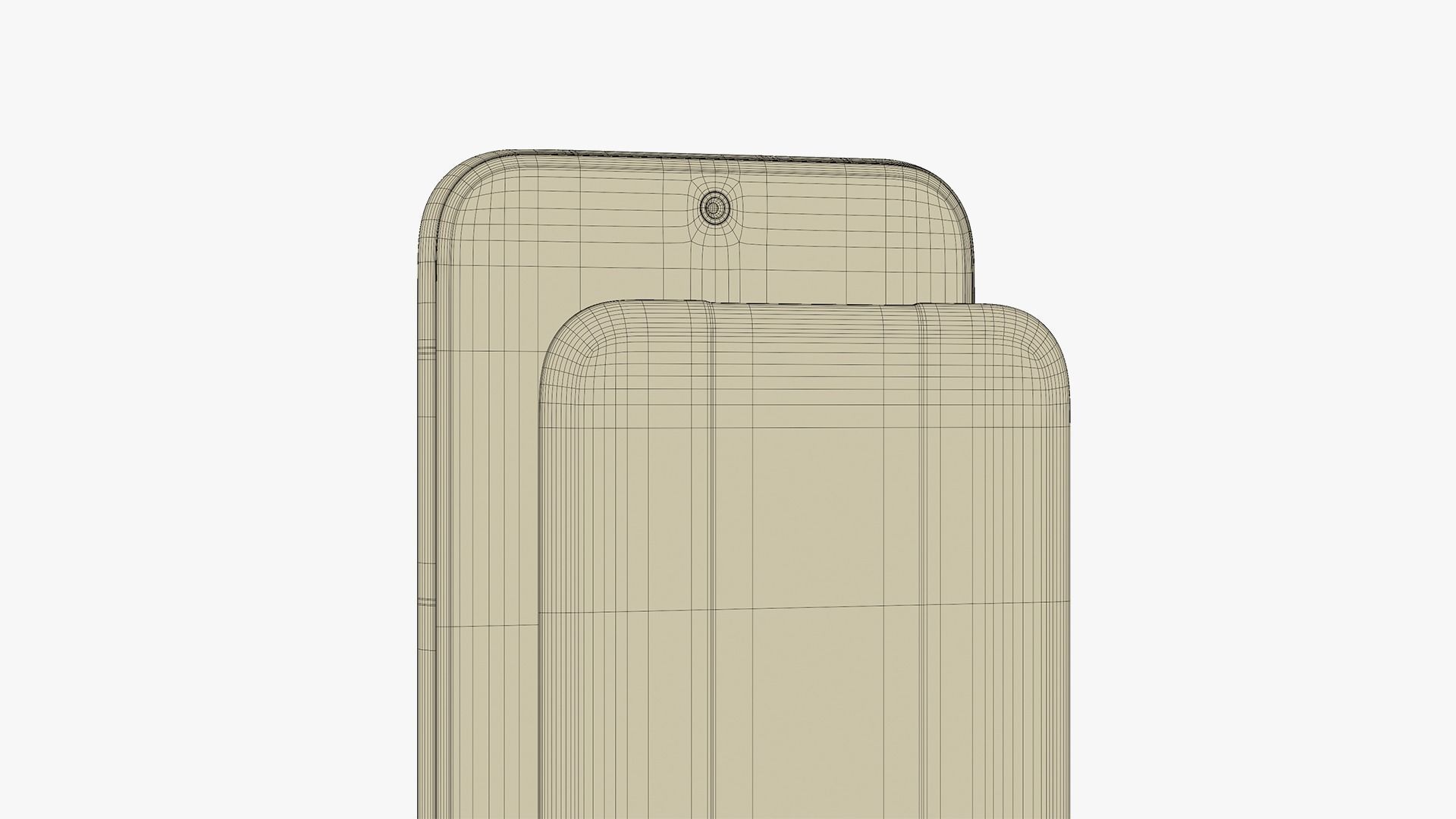 Huawei Pura 70 Ultra White Low-poly 3D model_16