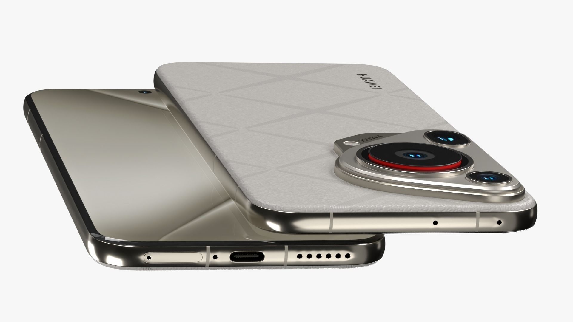 Huawei Pura 70 Ultra White Low-poly 3D model_6