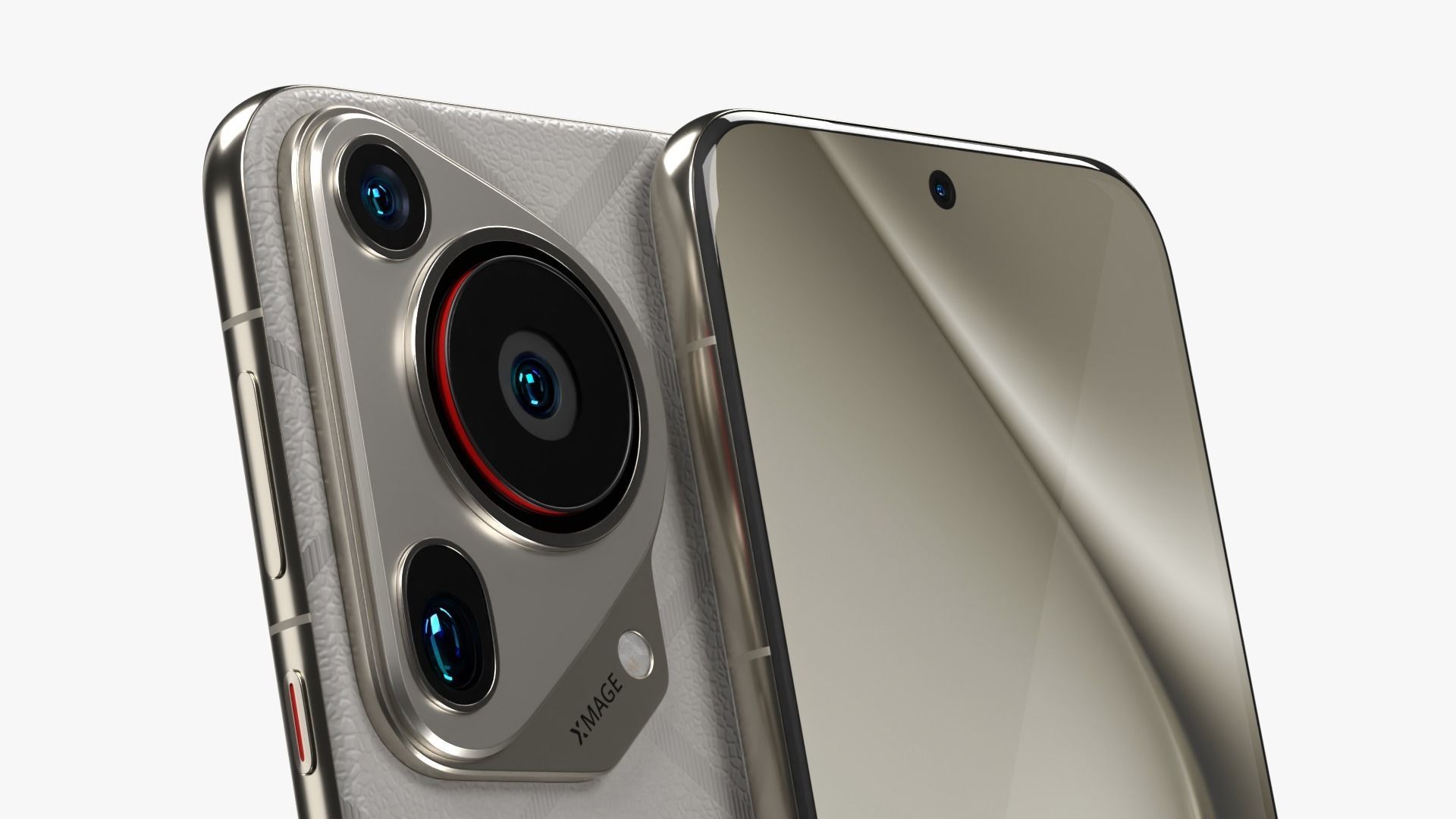 Huawei Pura 70 Ultra White Low-poly 3D model_3