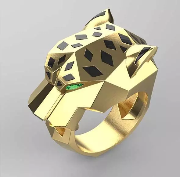 ring gold 3D print model_0