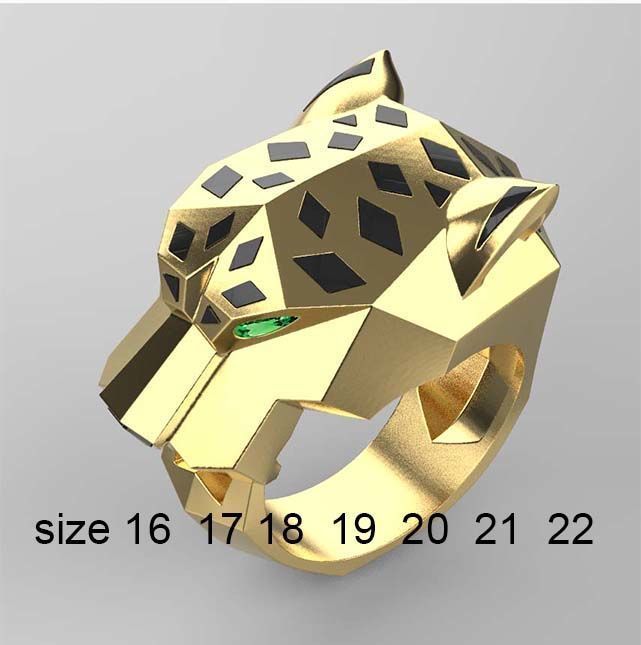 ring gold 3D print model_59
