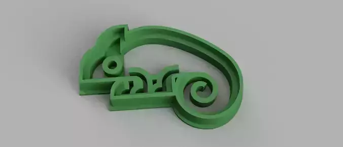 SET 5 COOKIE CUTTER 3D print model chameleon panda penguin