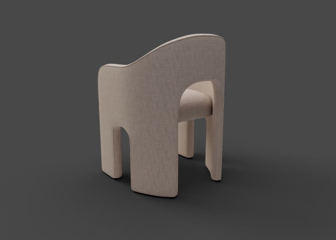 KARA DINING CHAIR 3D model_2