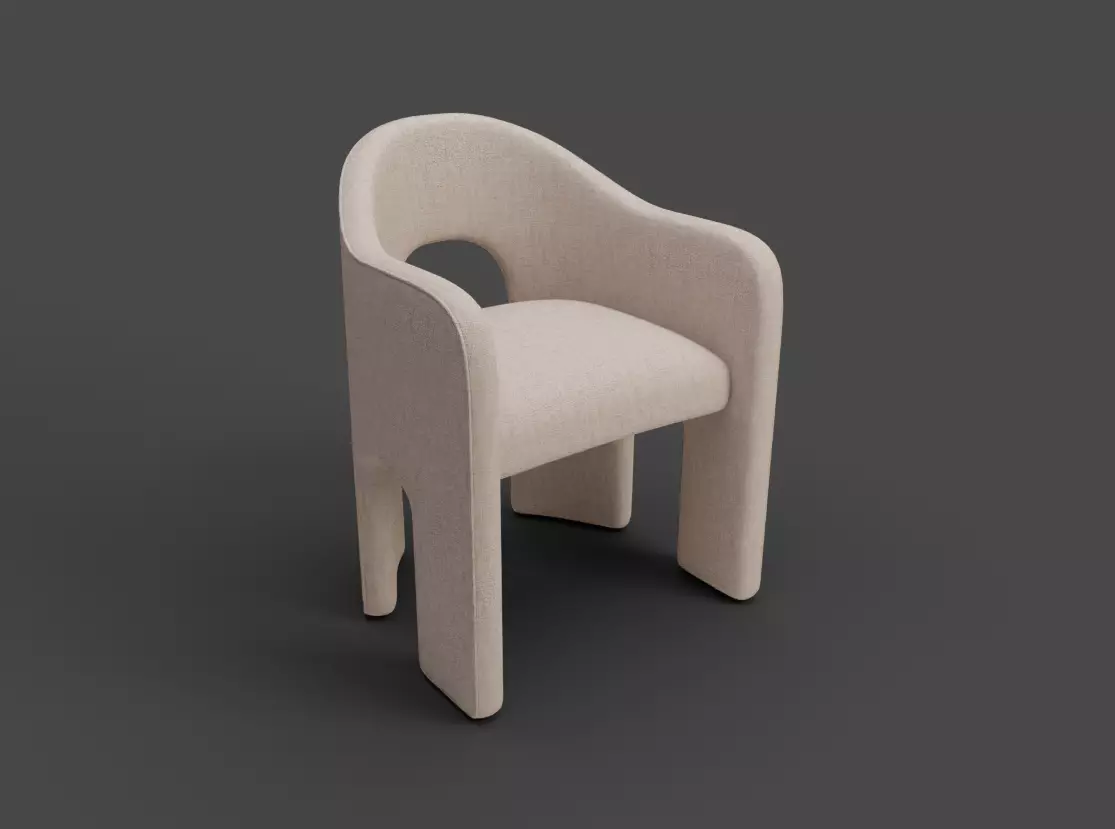 KARA DINING CHAIR 3D model_0