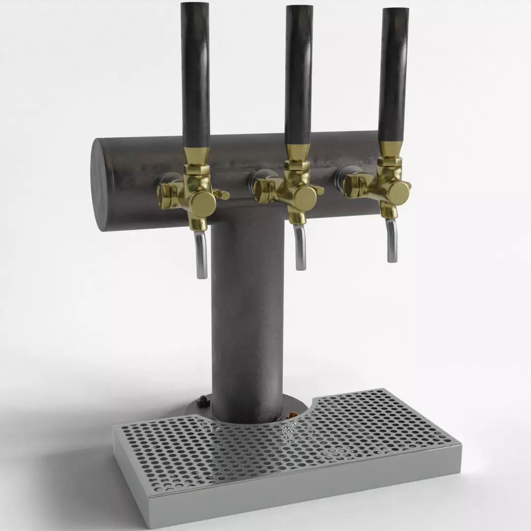 3 Tap Beer Dispenser 3D model