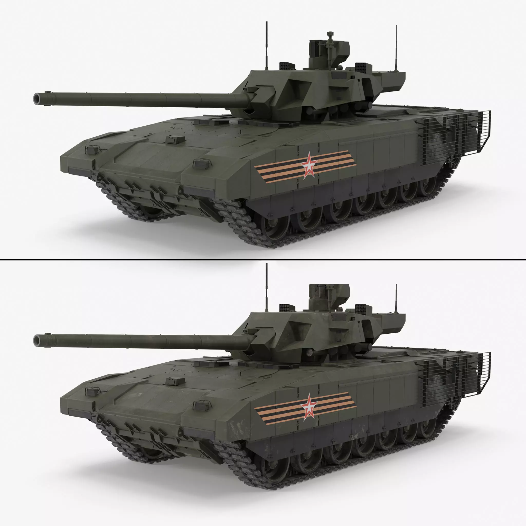 T-14 Armata Green Collection 3D Model Pack