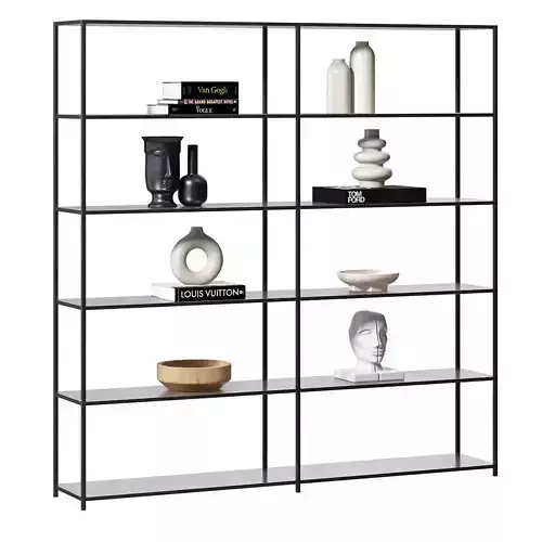 Minima Aluminium Bookcase by MDF Italia