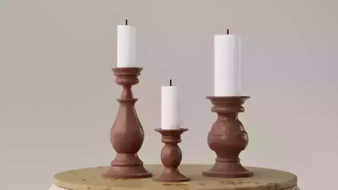 SET DE PORTA VELAS - CANDELABROS