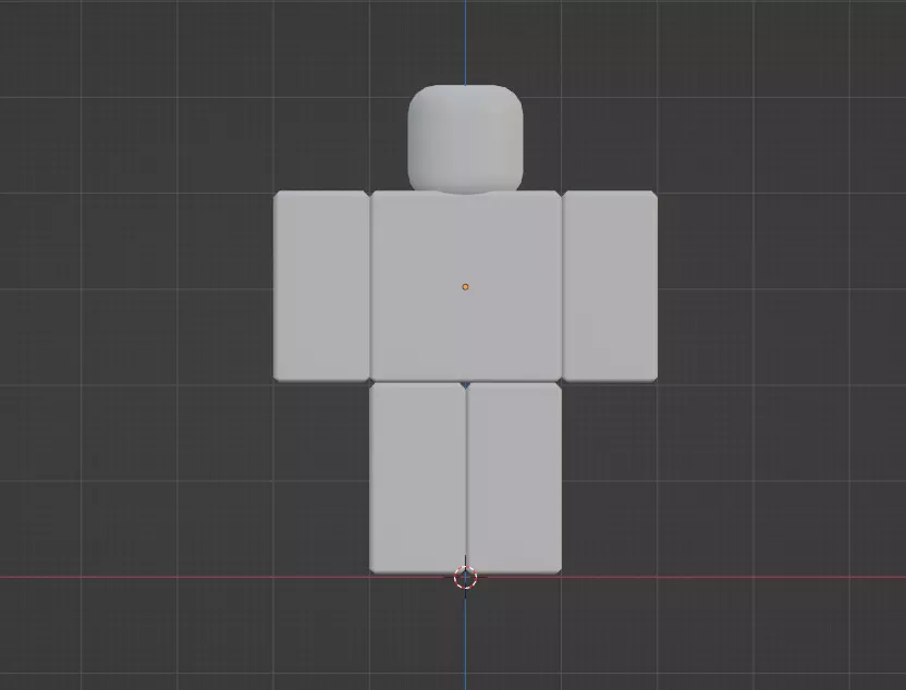 Roblox R6 Rig Free 3D model_0
