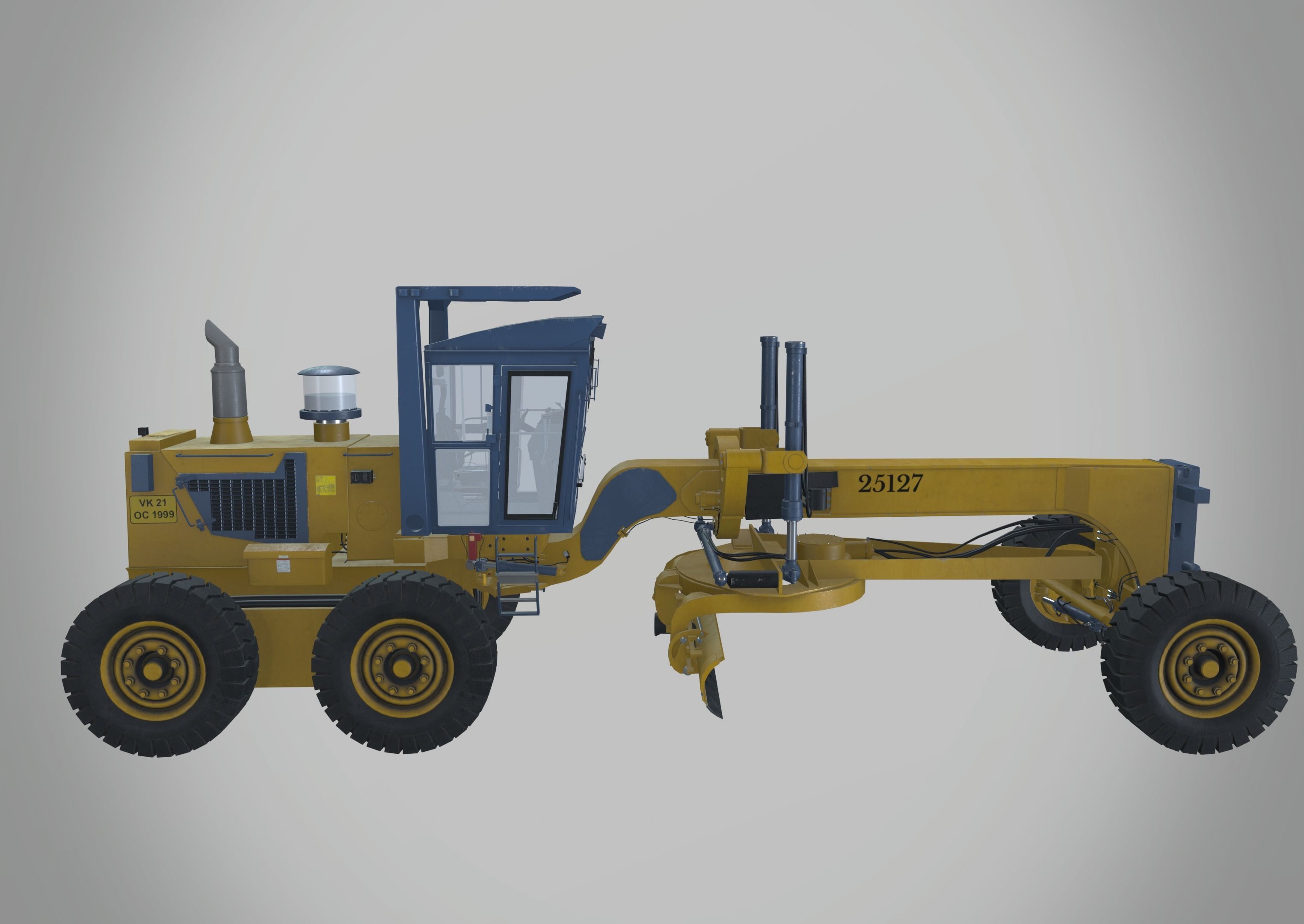Grader 3D model_2