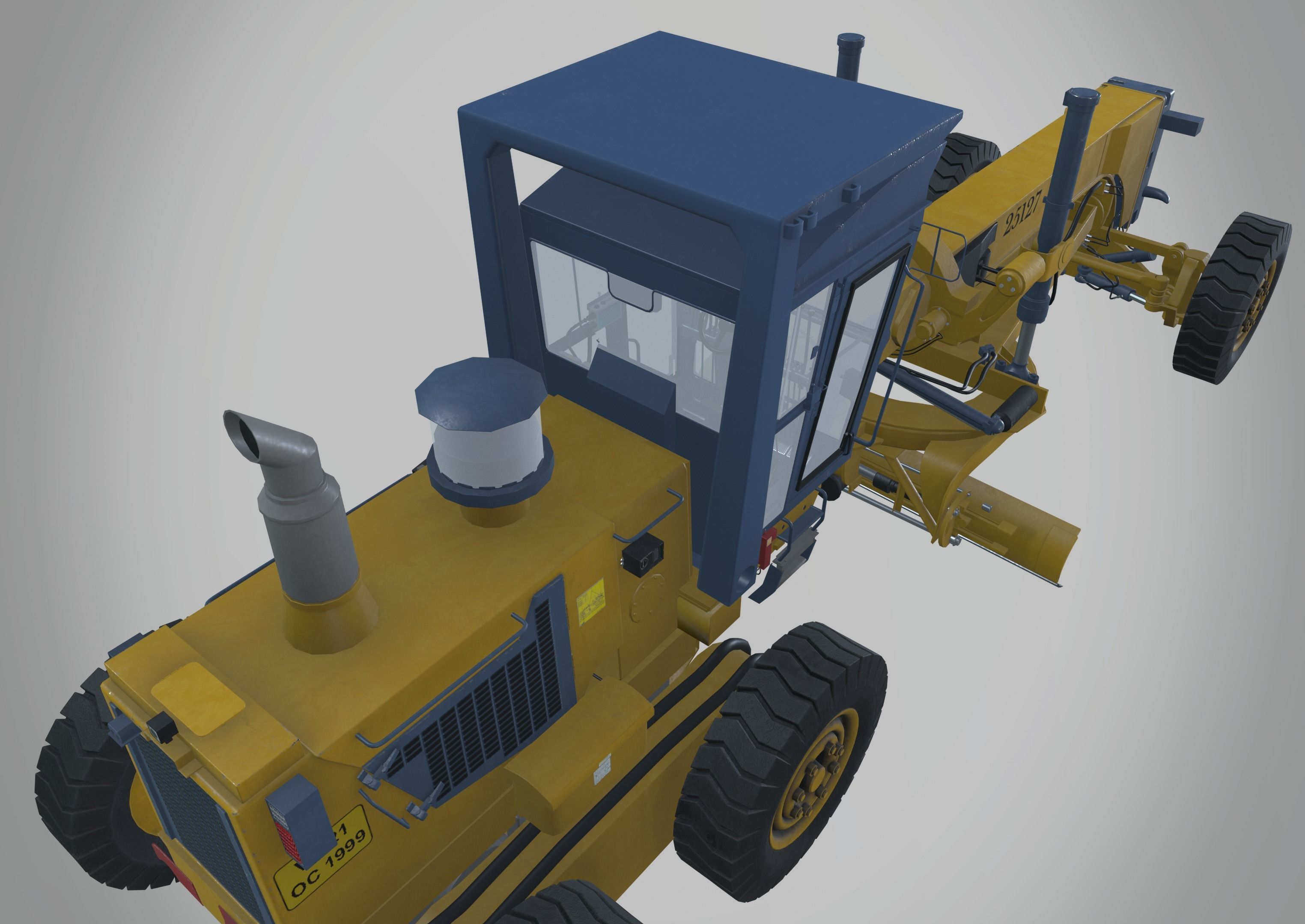 Grader 3D model_7