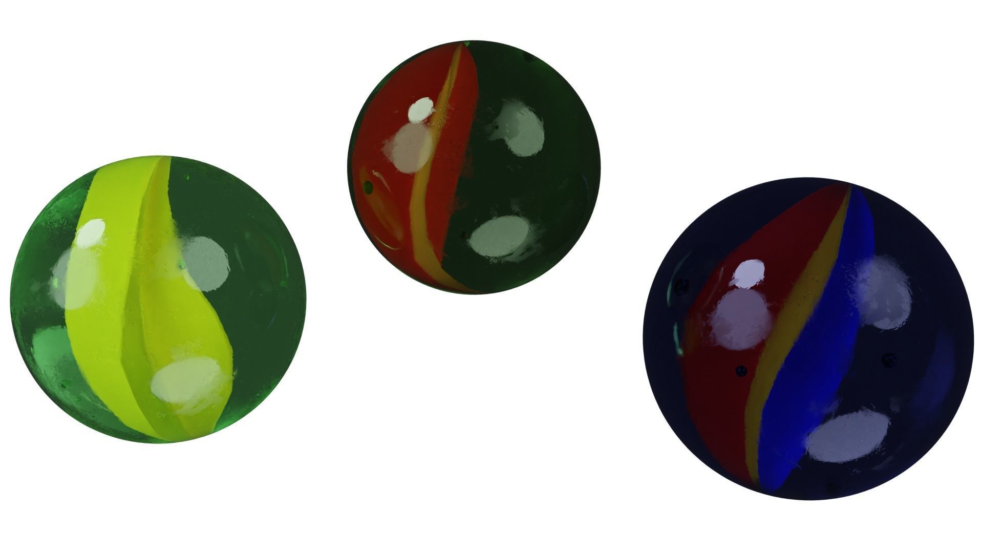 Marble Ball 3D model_7