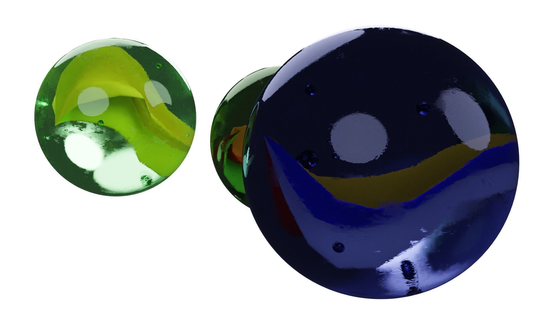 Marble Ball 3D model_2
