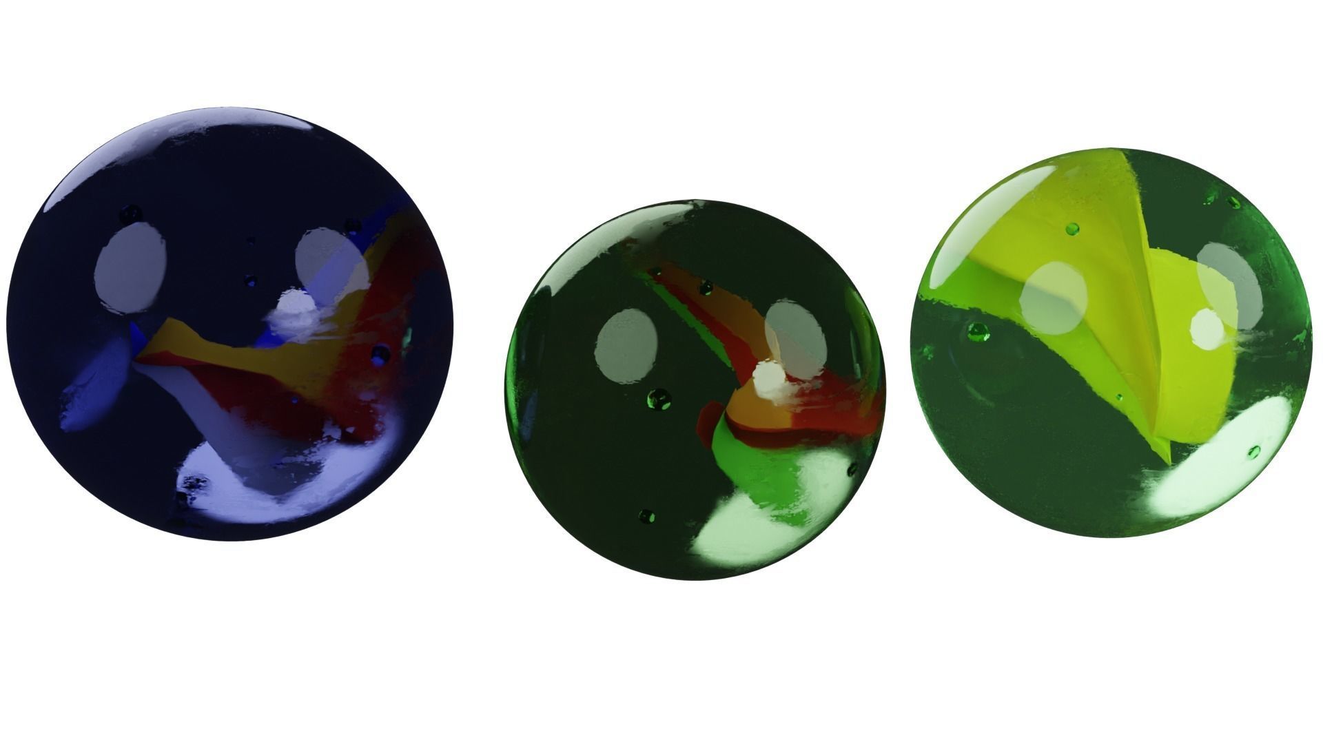 Marble Ball 3D model_5