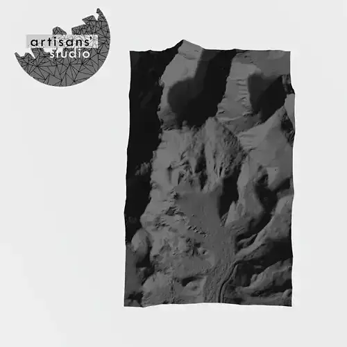 K2 MOUNTAIN STL File - 3D Topographic Model