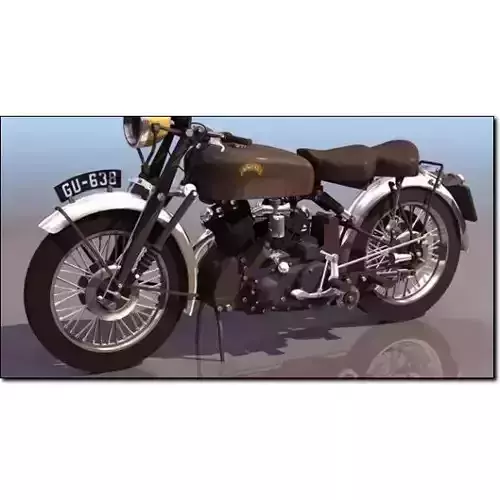 Vincent Black Shadow Studio Max 3D model