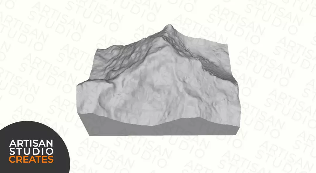 Cho Oyo STL File - 3D Topographic Model 3D print model_0