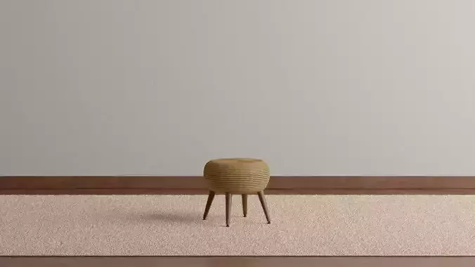 Rattan Ottoman