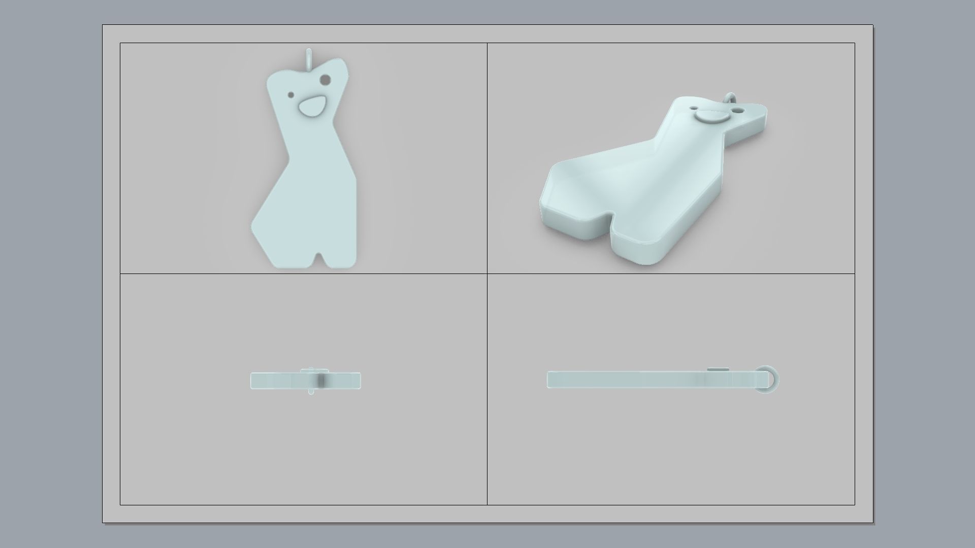 Sloth Pendant 3D print model_8