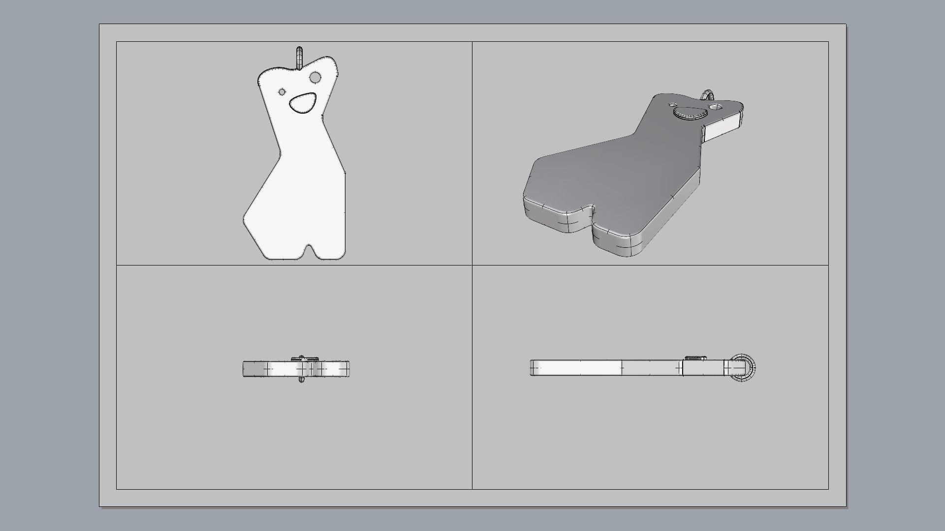 Sloth Pendant 3D print model_7