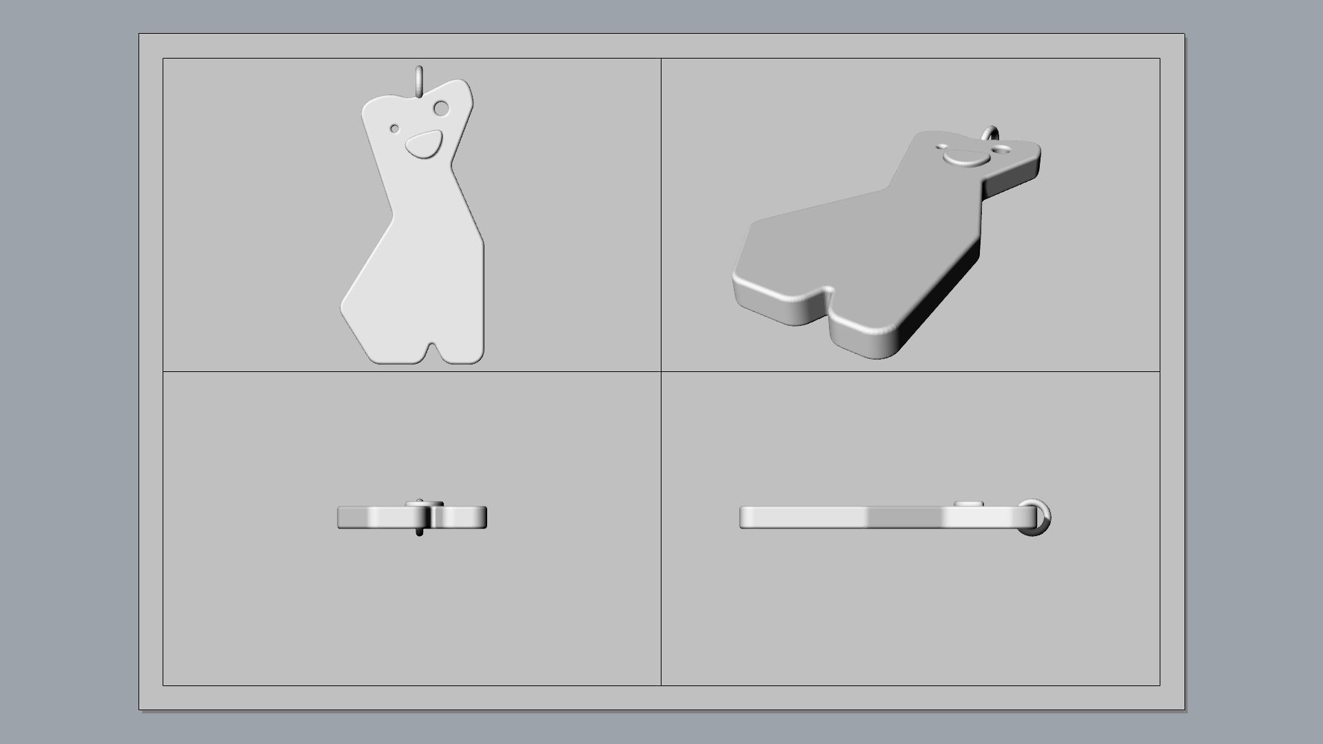 Sloth Pendant 3D print model_15