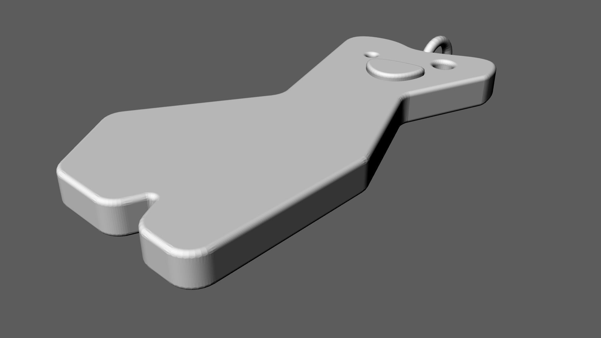 Sloth Pendant 3D print model_11