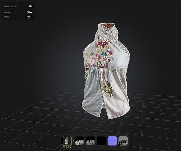Flowers Top PBR 4k Low-poly 3D model