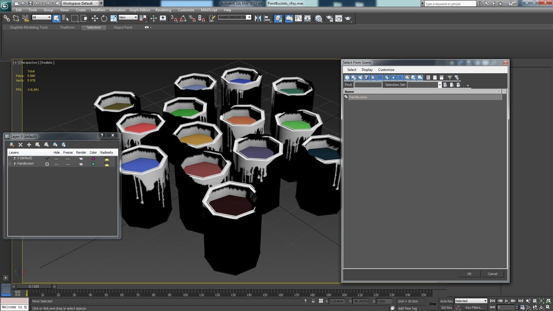 Paint Cans Low-poly 3D model_24